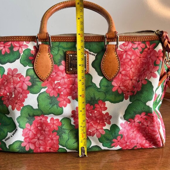 Dooney & Bourke Pink Hydrangea Medium Satchel Purse - Picture 14 of 14